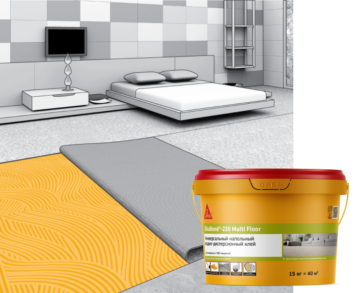 Новинка от Sika: клей для ковровых и ПВХ напольных покрытий SikaBond®-220 Multi Floor